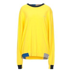 SUN 68 100% cotton yellow sweater